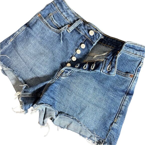 Old Navy high rise cut off style jean shorts size 6 - Picture 6 of 11